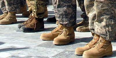 Waterproof military desert boots