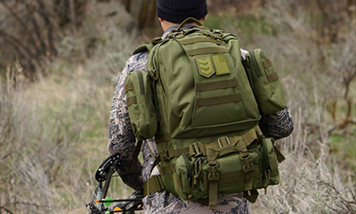 Side carry tactical backpack
