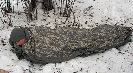 sac de couchage militaire pour temps extrêmement froid