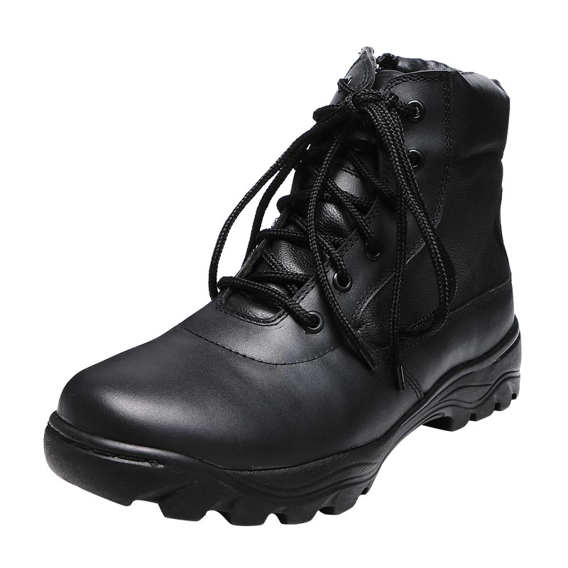 Black ankle genuine leather tactical boots army boots military ankle boots for men MB07 (1).jpg