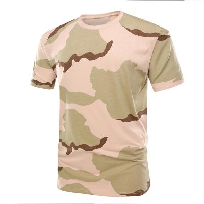 Militaire desert camo de couleur à manches courtes T-shirt