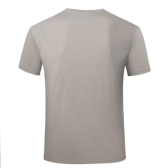 Military army grey cotton T shirt