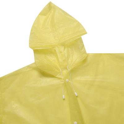 Imperméable militaire jaune en polyester 190T avec revêtement PVC
        